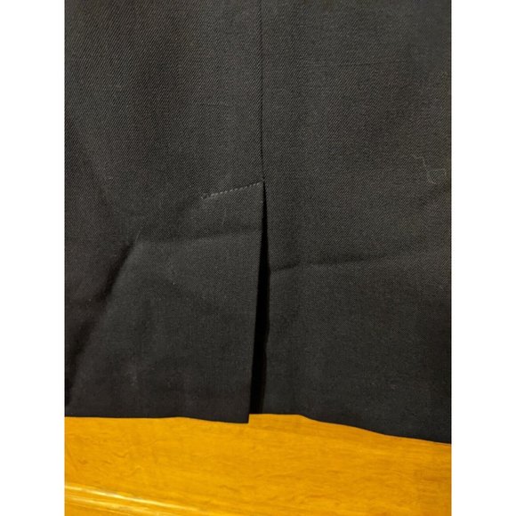 Preston & York Wool Skirt Size 8 Blue Lined Modest Womens Belt - Picture 5 of 9